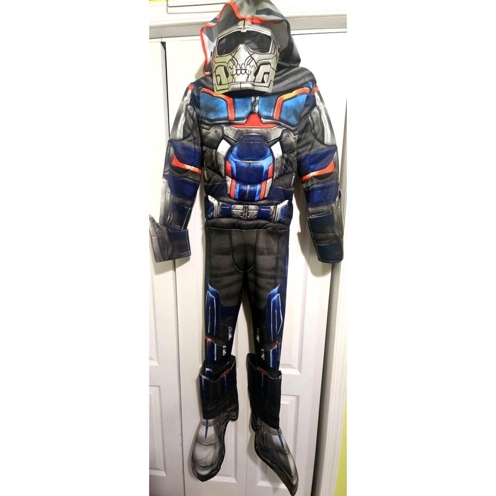 Black Widow Taskmaster Muscle Costume Boys 10-12 Mask Gauntlets Marvel Halloween